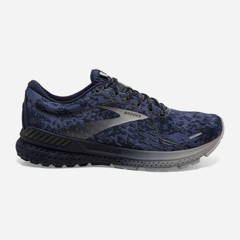 Brooks Adrenaline Gts 21 Mens Road Running Shoes - Oceana/Navy/Alloy - Philippines (235714NBO)